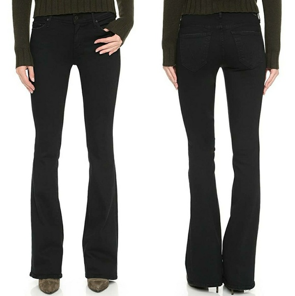 mother black flare jeans
